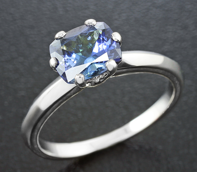 Серебро 925 Кольцо c танзанитом