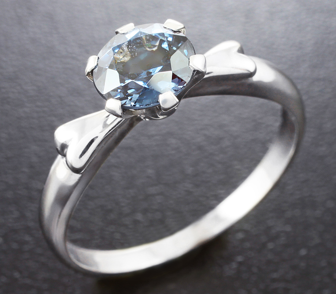 Серебро 925 Кольцо c синей шпинелью