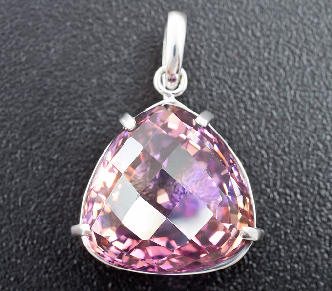 Серебро 925 Кулон с крупным аметрином