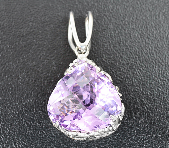 Серебро 925 Кулон с аметистом