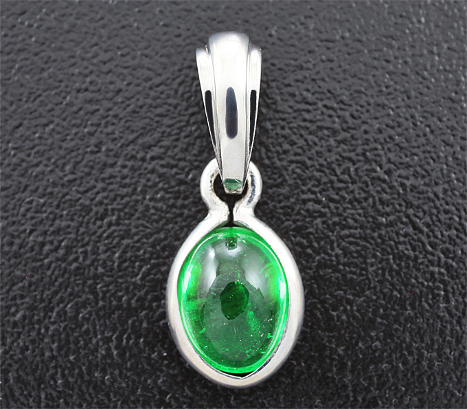Серебро 925 Кулон с цаворитом гранатом