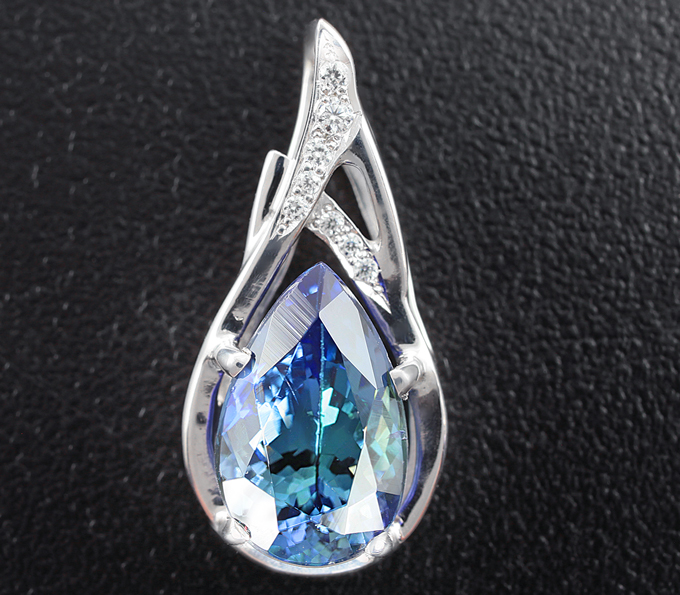 Серебро 925 Кулон с танзанитом