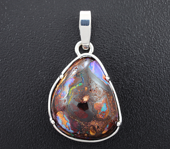 Серебро 925 Кулон с австралийским болдер опалом