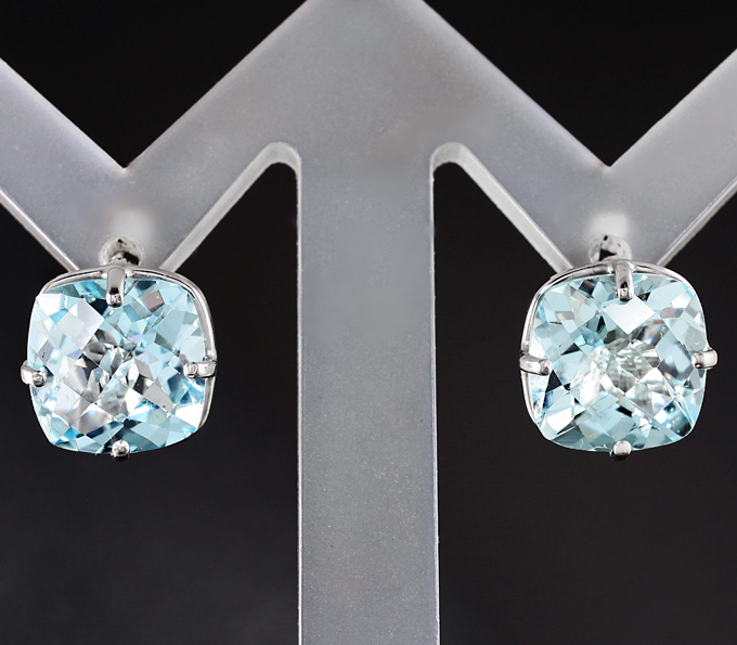 Серебро 925 Серьги с топазами