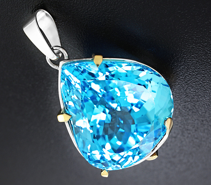 Золото Кулон с топазом