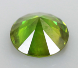 Роскошный «конский хвост»! Уральский демантоид 0,54 карат