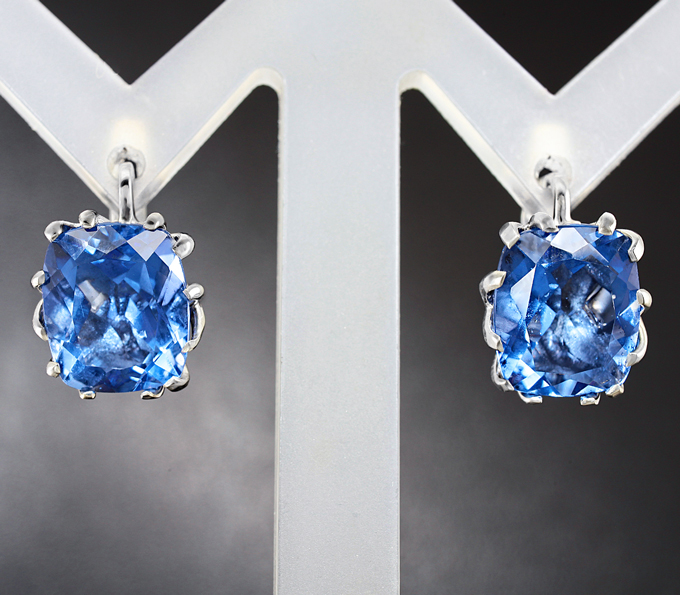 Серебро 925 Серьги с флюоритами