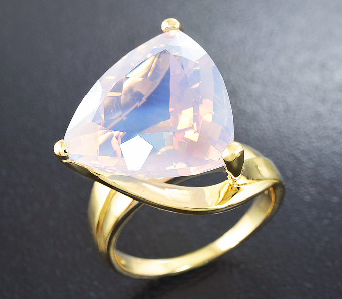 Золото Кольцо с лавандовым аметистом