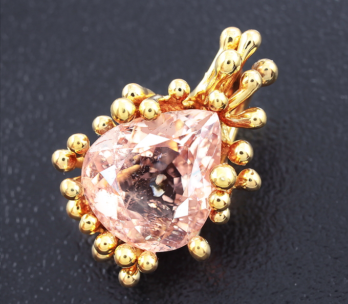 Серебро 925 Серебряный кулон с турмалином