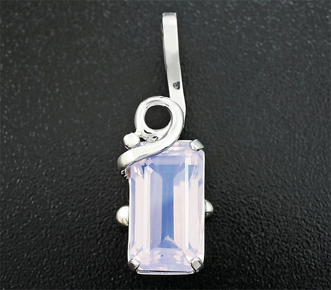 Серебро 925 Кулон с лавандовым аметистом