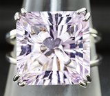 Кольцо c аметистом авторской огранки