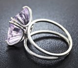 Кольцо c аметистом авторской огранки