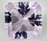 Кольцо c аметистом авторской огранки