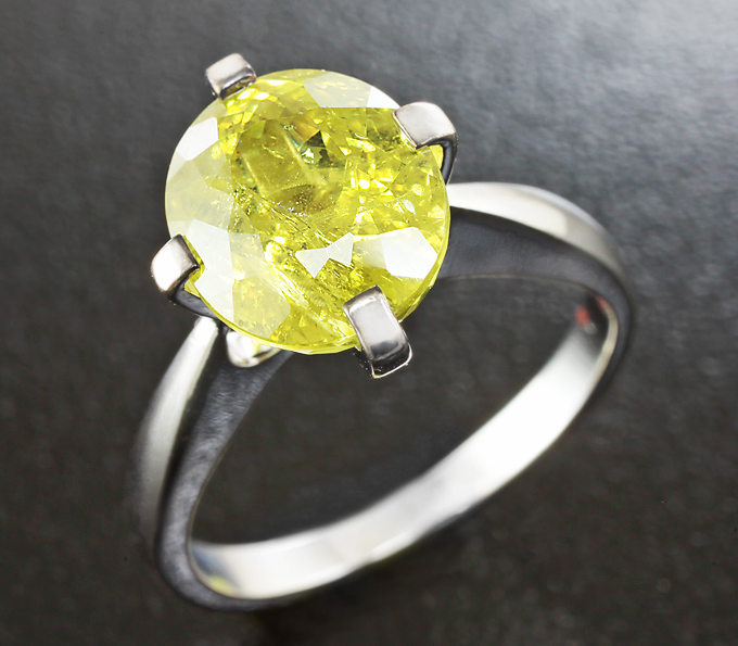 Золото Кольцо с гроссуляр гранатом