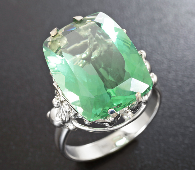 Золото Кольцо с флюоритом