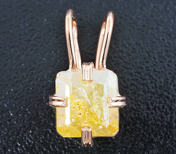 Серебро 925 Кулон с вульфенитом