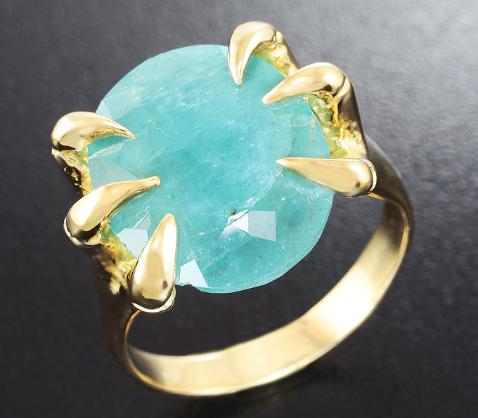 Золото Кольцо с редким грандидьеритом