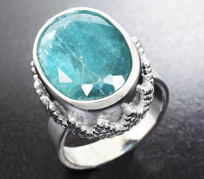 Серебро 925 Кольцо c грандидьеритом