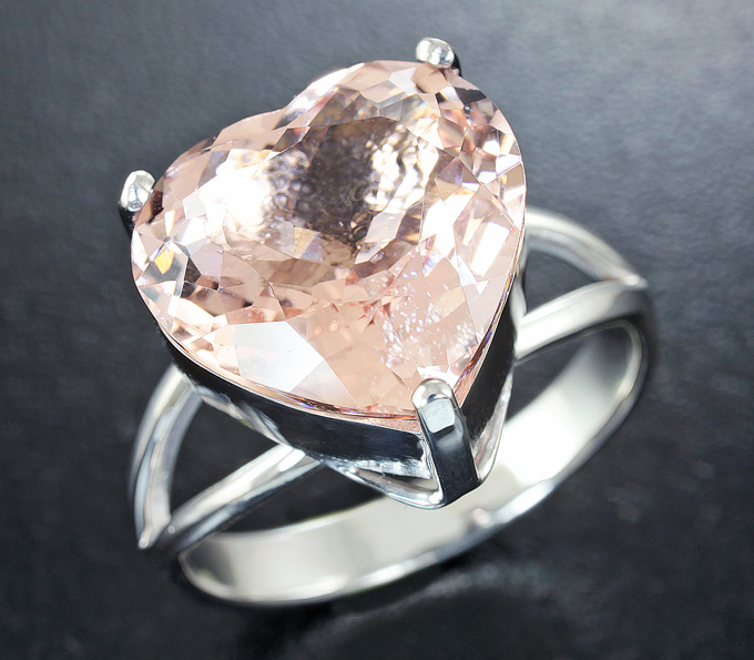 Золото Кольцо с морганитом