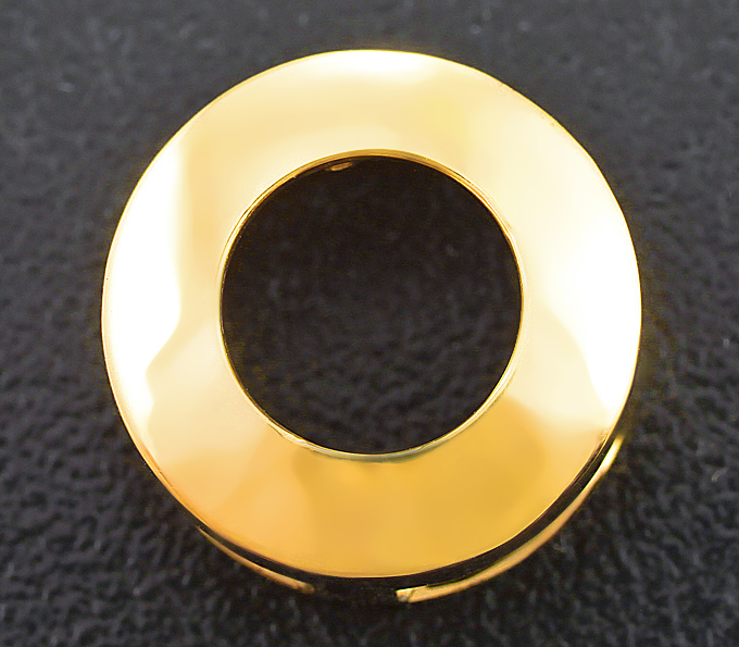 Золото Кулон с золотистым муассанитом