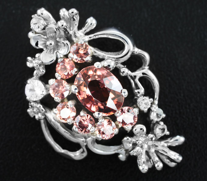 Серебро 925 Кулон с цирконом 