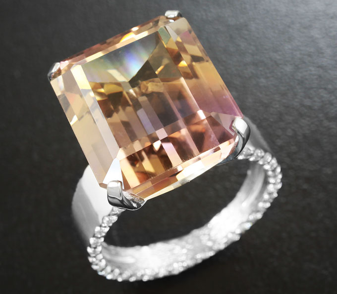 Серебро 925 Кольцо c аметрином