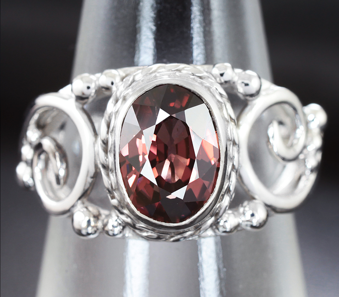 Серебро 925 Кольцо с цирконом