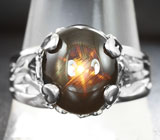 Кольцо cо звездчатым сапфиром