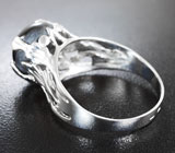 Кольцо cо звездчатым сапфиром