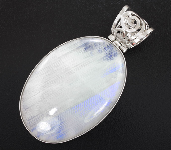 Серебро 925 Кулон с лунным камнем