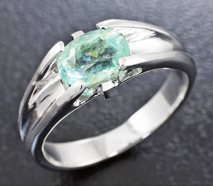 Золото Кольцо c параиба турмалином