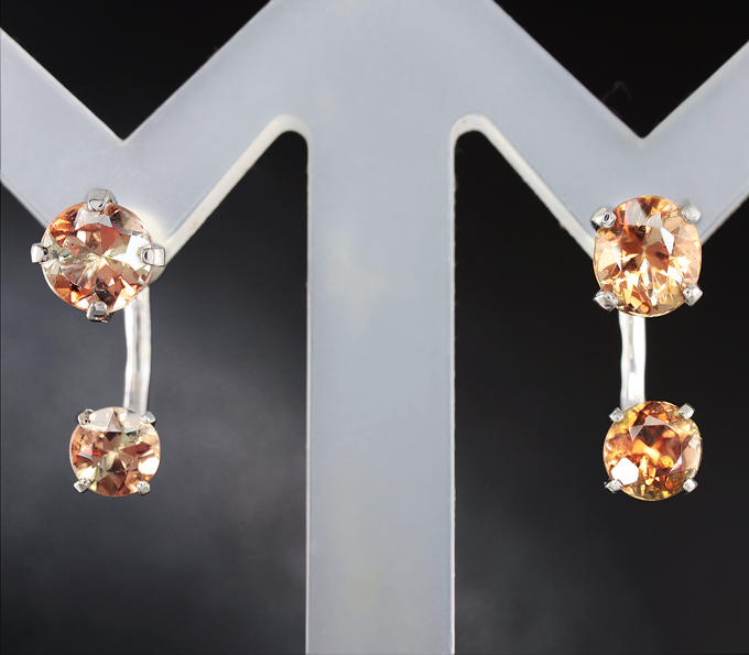 Серебро 925 Серьги с андалузитами