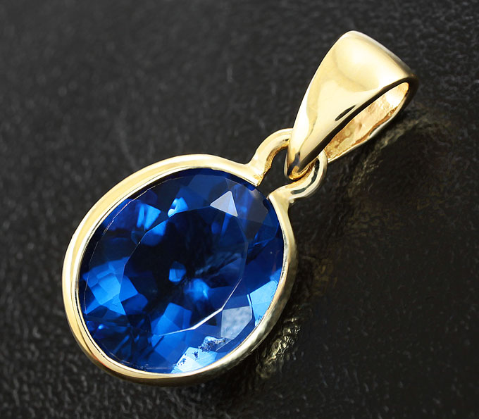 Золото Кулон с флюоритом