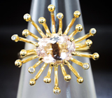 Кольцо с морганитом и бриллиантами