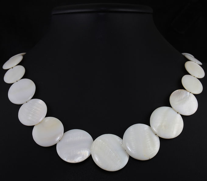 Серебро 925 Колье с перламутром