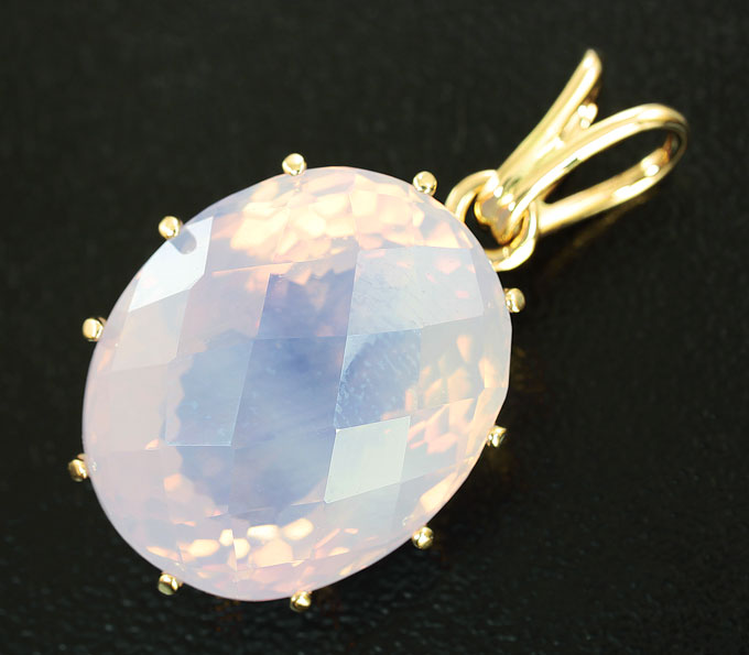 Золото Золотой кулон с лавандовым аметистом