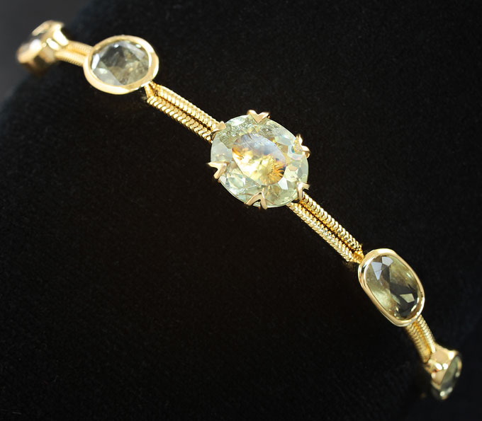 Золото Браслет с диаспорами