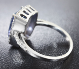 Кольцо с полихромным танзанитом и бриллиантами