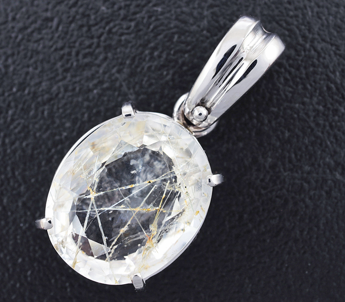 Золото Кулон с фенакитом