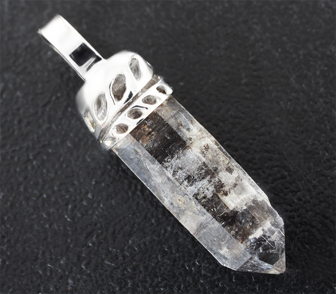 Серебро 925 Кулон с кристаллом кварца