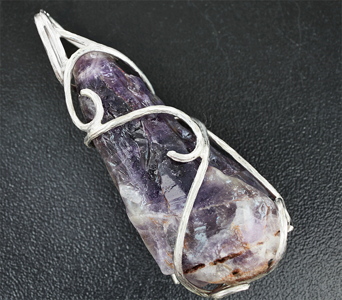 Серебро 925 Кулон с кристаллом кварца