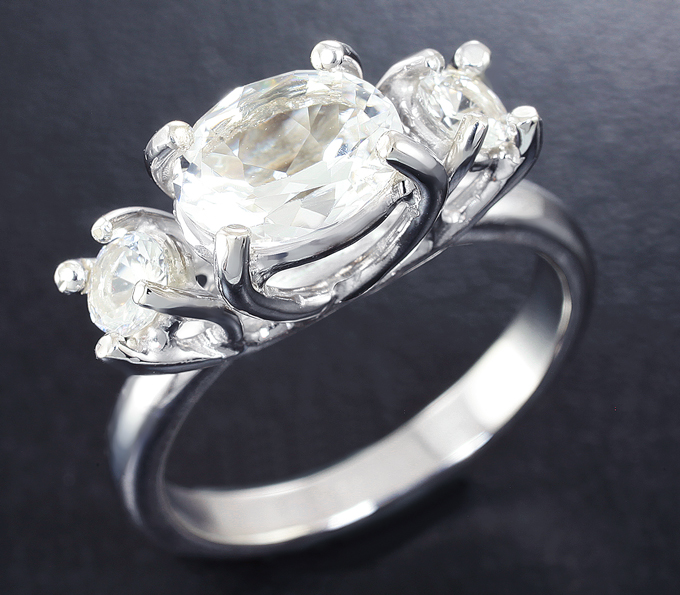 Серебро 925 Кольцо с фенакитами