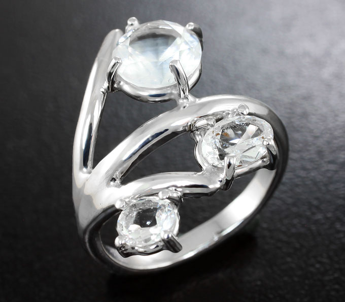 Серебро 925 Кольцо с фенакитами