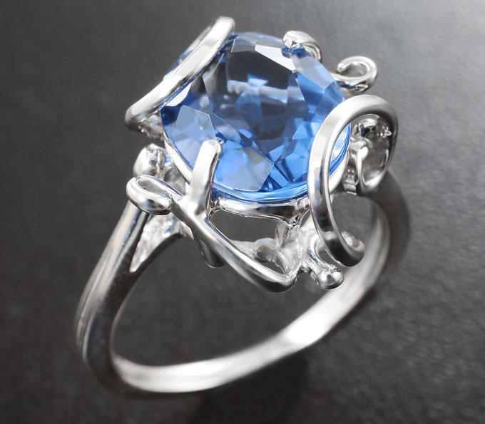 Серебро 925 Кольцо с флюоритом со сменой цвета