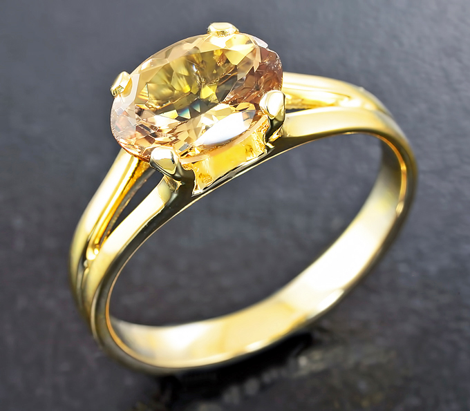 Золото Кольцо с цоизитом