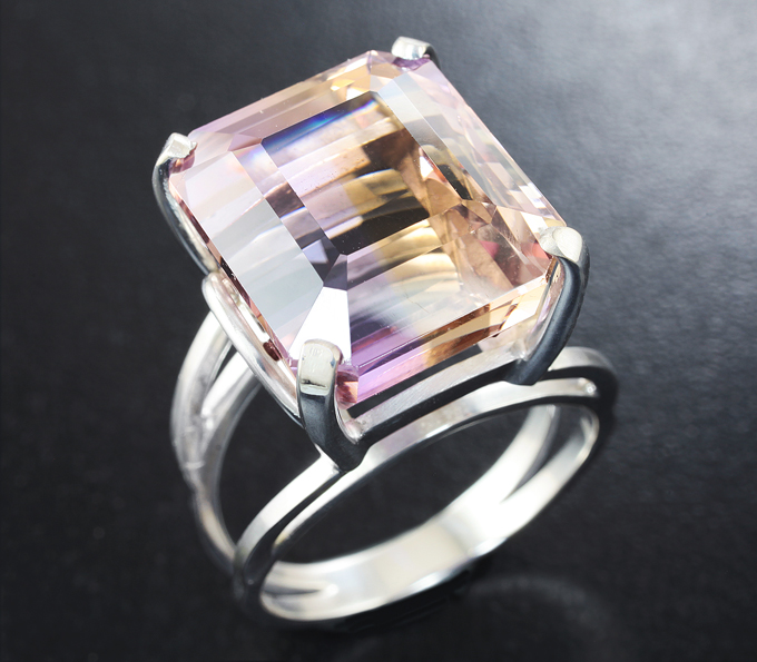 Серебро 925 Кольцо c аметрином