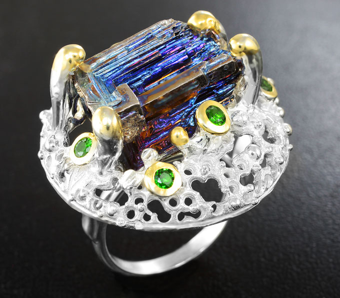 Серебро 925 Кольцо с висмутом