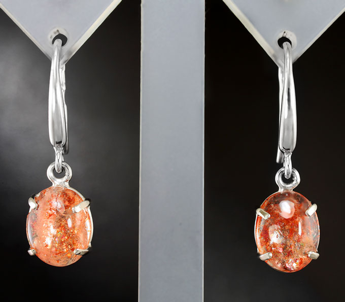 Серебро 925 Серьги с андезинами