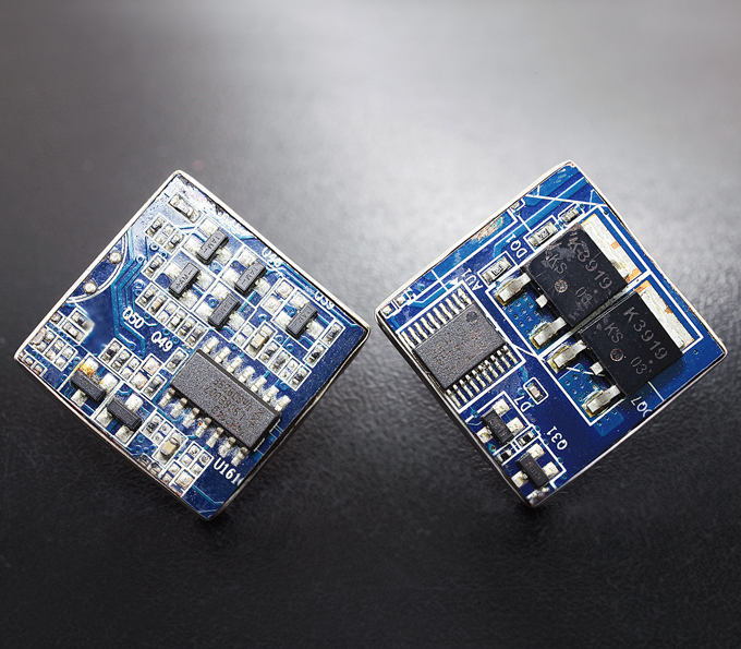 Серебро 925 Запонки с микросхемами