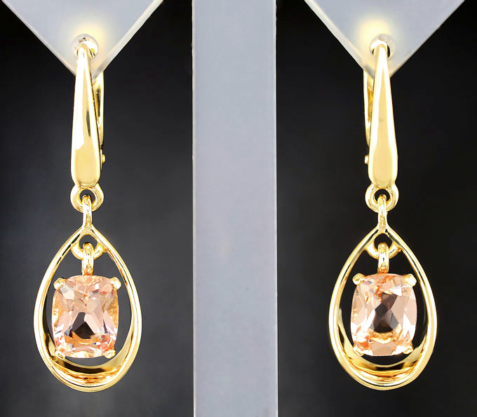 Серебро 925 Серьги с морганитами